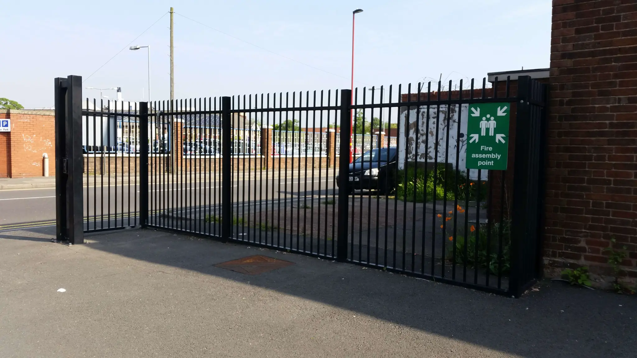 Industrial Security Fencing with Gates